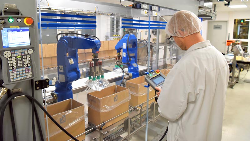 AI Robotics Conveyor Systems Packaging